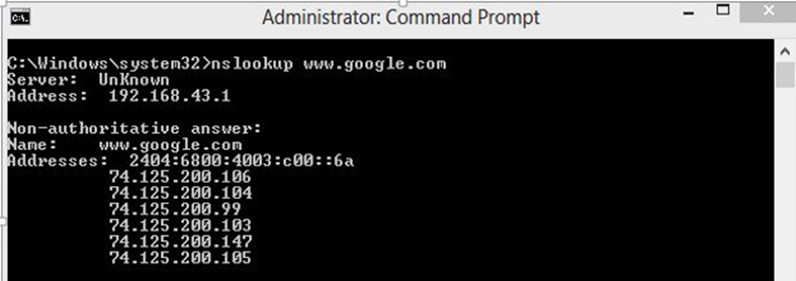 Domain IP Address